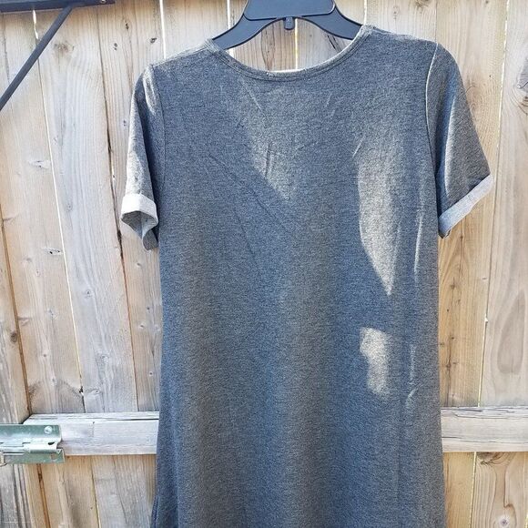 Medium Dress by Pink Line USA Gray Nightshirt Women's - Picture 8 of 9